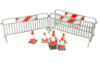 HDM35047 Metal barrier (3pcs) & road cones (8pcs)