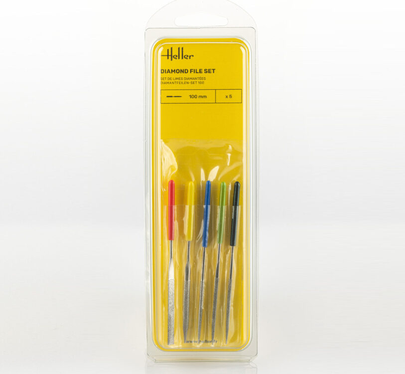 hlr99005 Diamond file set 100 mm (5 pieces)