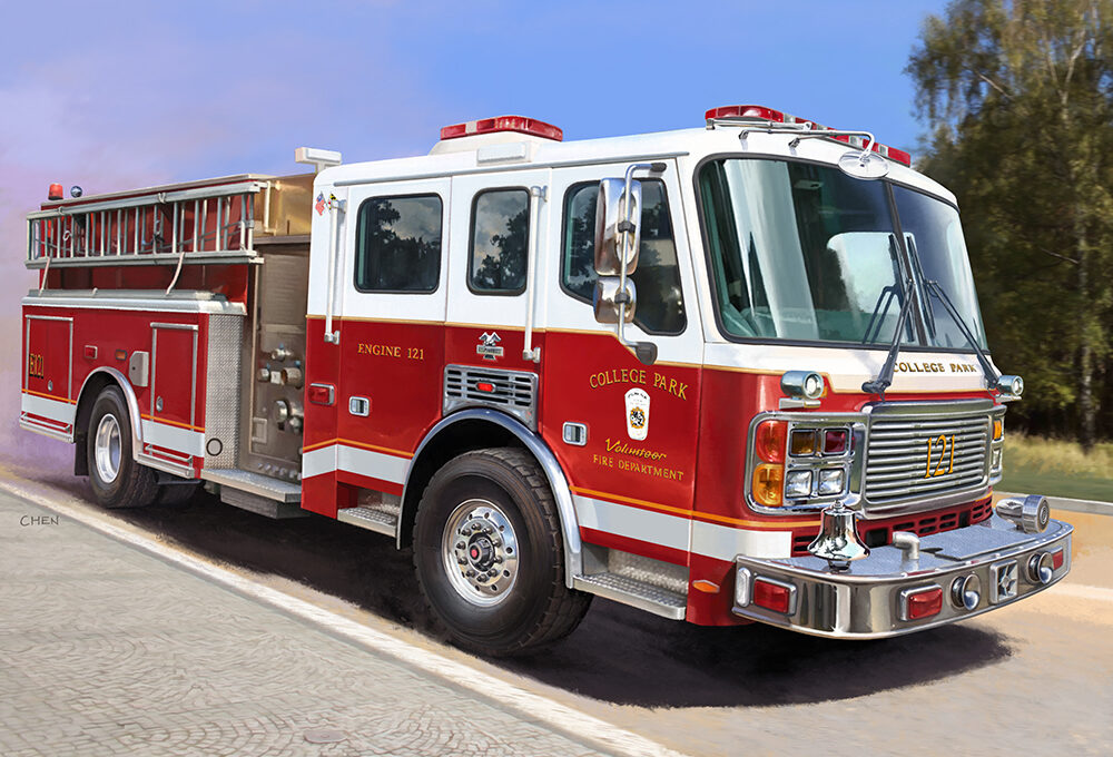 tru07445 American LaFrance Eagle Fire Pumper 1/72