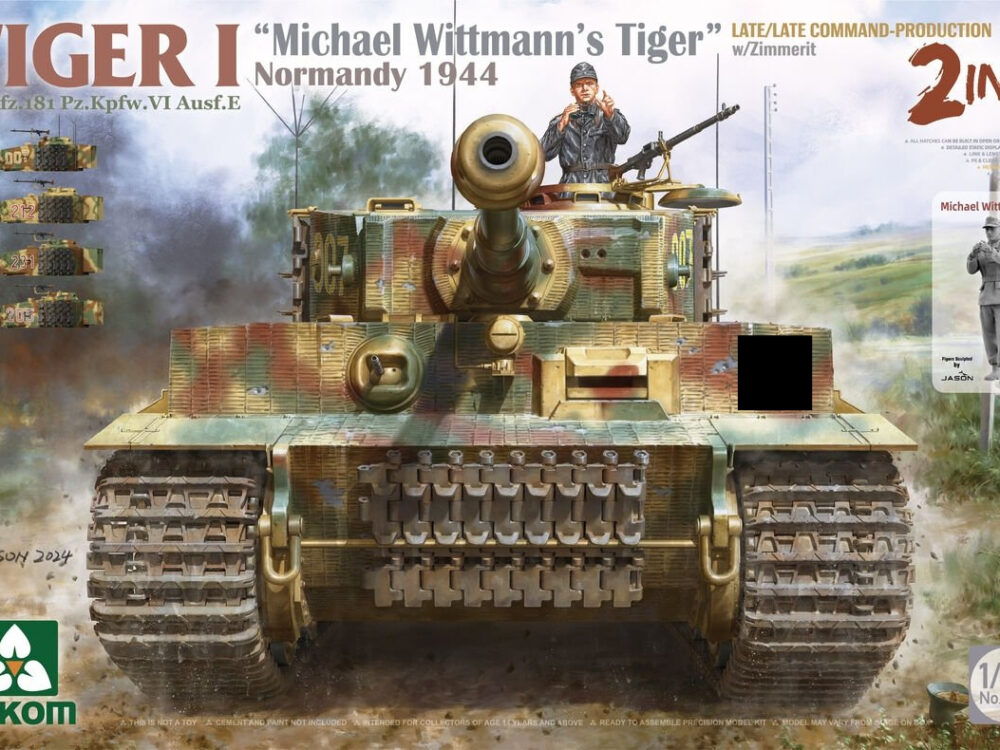 60584_rd Tiger I Sd.Kfz.181 Pz.Kpfw.VI Ausf.E 'Michael Wittmann's Tiger' Normandy 1944 - Late/Late Command-Production With Zimmerit (2 In 1)